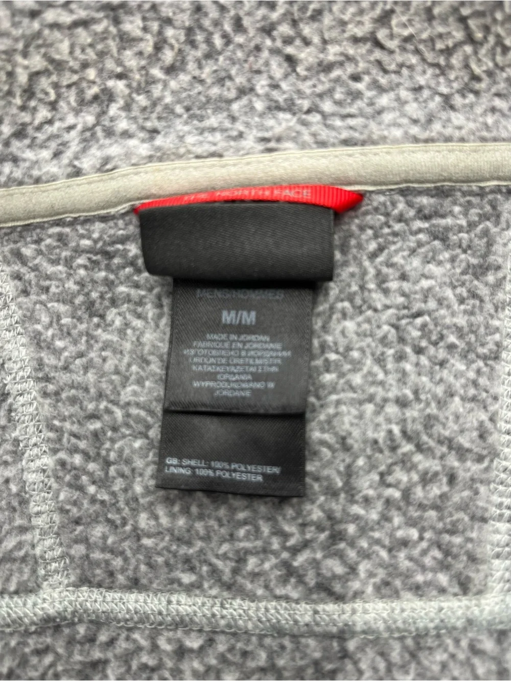 The North Face Men's Gray Heather Quarter-Zip Pullover Size Medium